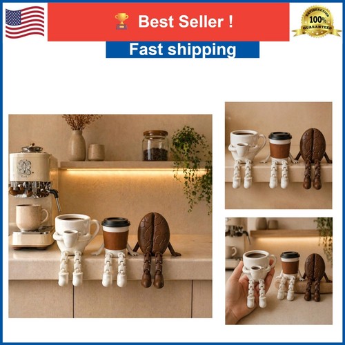 Articulated coffee cup - coffee, figures