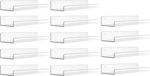 14pc acrylic shelves wall - acrylic,