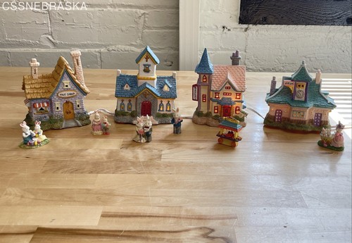 Vintage easter village lot - vintage,