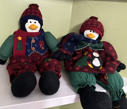 Vtg sitting penguin - 20”,