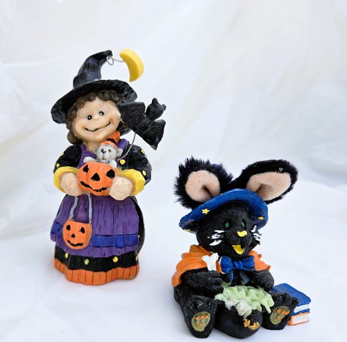 1990s resin halloween figures - resin,