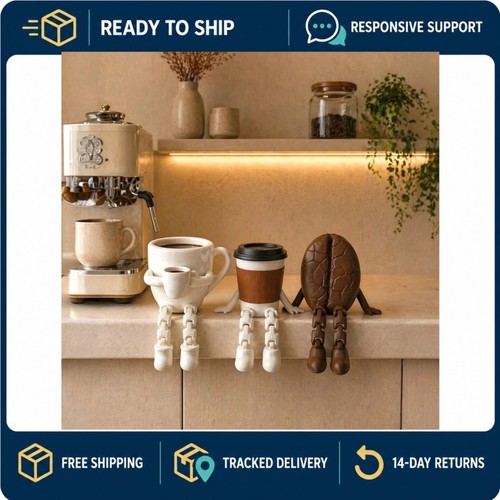 Articulated coffee cup figures - cup,